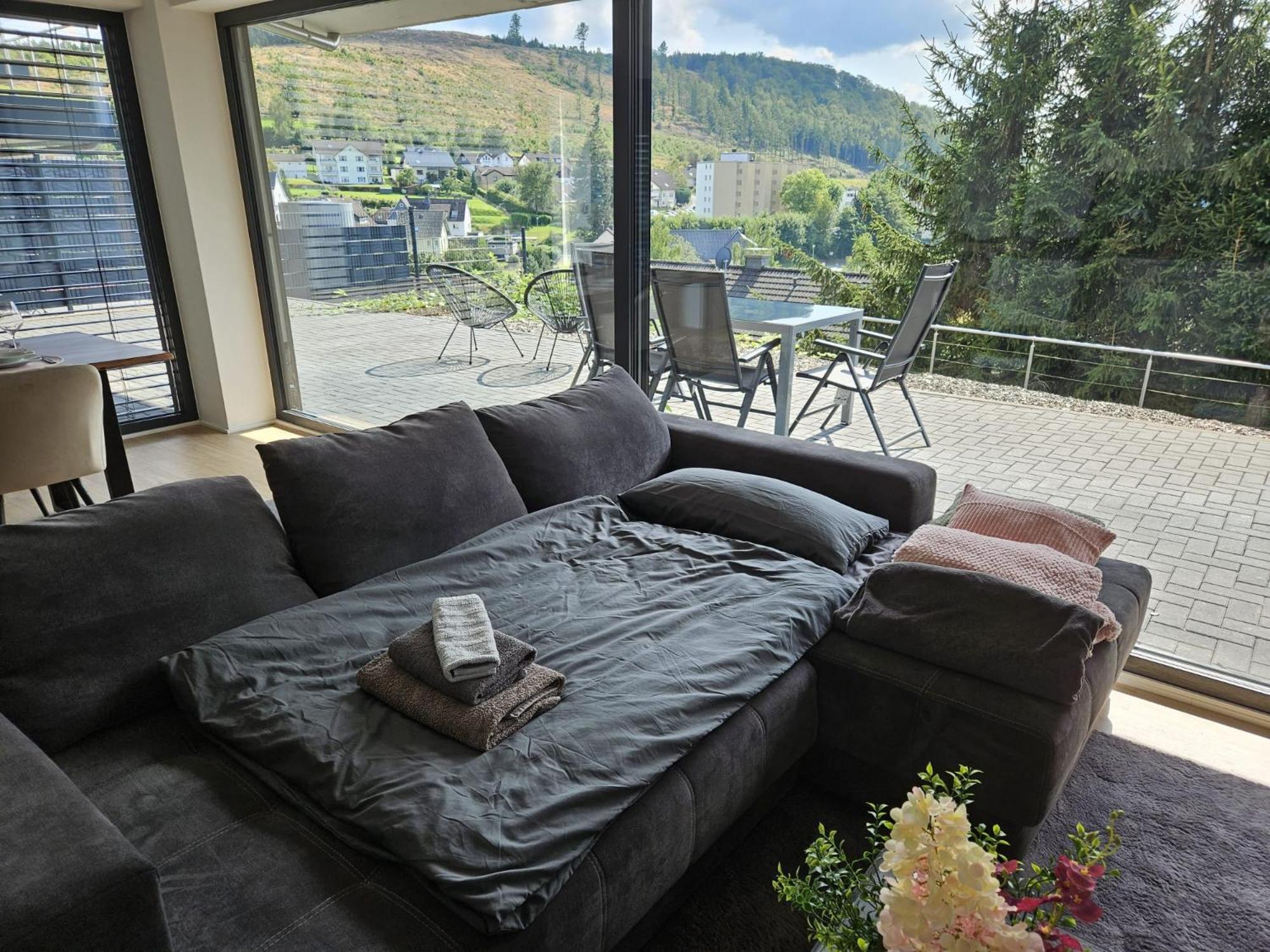 Stilvolle Wohnung Mit Blick Und Selbst-Check-In Bad Berleburg Kültér fotó